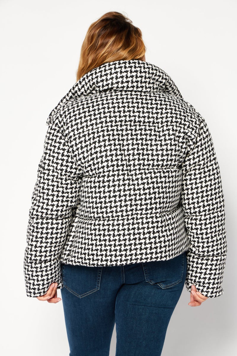 BCBGeneration Women Knitted Bomber Jacket, Black - Image 4