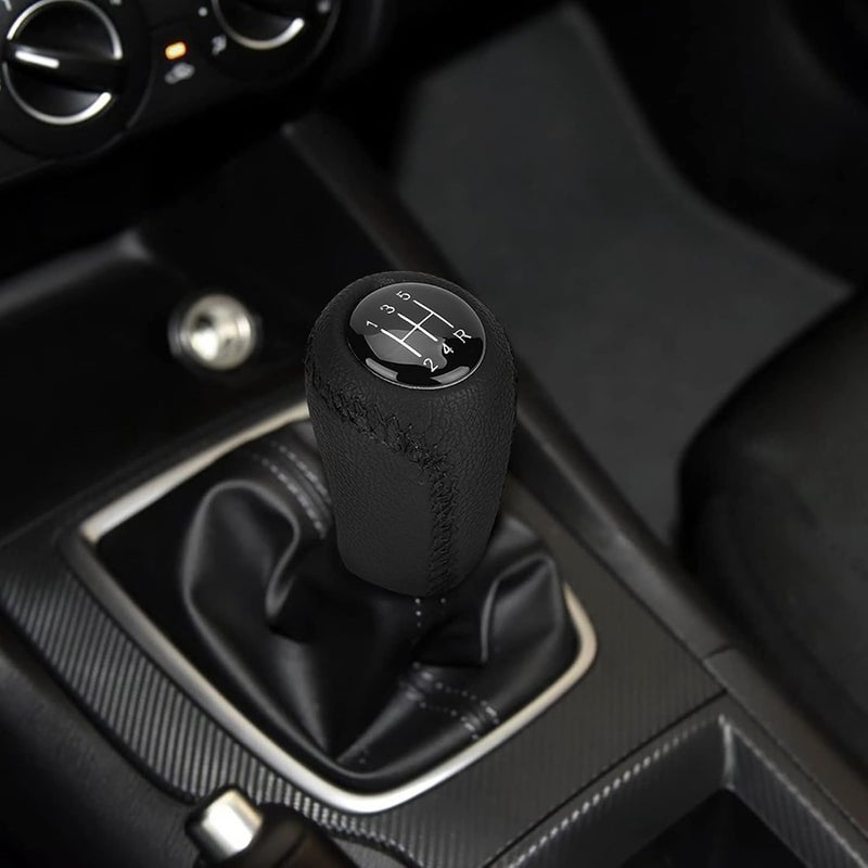 comfrt Gear Shift Handle, 5 Speed & 6 Speed Car Gear Stick Ergonomic Design Gear Shift Knob Fit for Mazda 3 BK BL 5 CR CW 6 II(6 speed) - Image 1