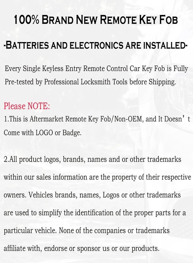 SUPALAND Keyless Entry Remote Control Key Fob FOBIK Replacement Fits for Dodge Grand Caravan 2008-2020 Chrysler Town Country Volkswagen Routan IYZ-C01C M3N5WY783X 56046709 - Image 5