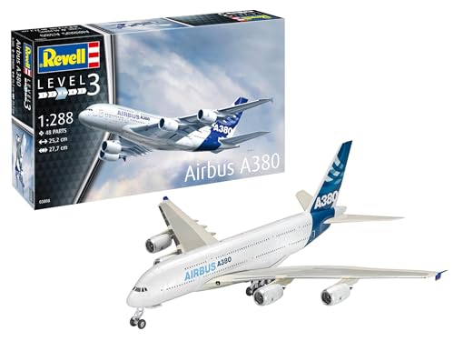 Revell German Level 1288 Airbus A380 Plastic Model 03808 - Image 1