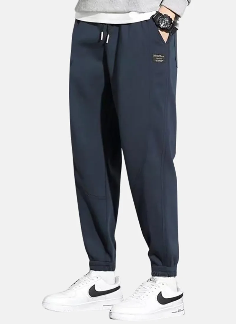يونيكي Blue Solid Jogger