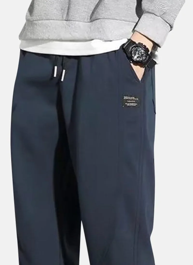 يونيكي Blue Solid Jogger