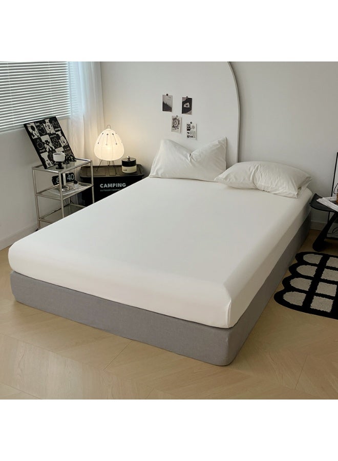 4PCS Duvet Cover Sets, Queen Bedding Quilts Sets Bed Cover, Bedding Set, Including Comforter, Sheet Duvet Cover and 2 Pillows Comforter Sets 200x230cm (White) - Image 4