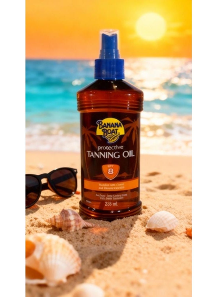 BANANA BOAT Protective Tanning Oil, SPF 8, 236ml - Image 2
