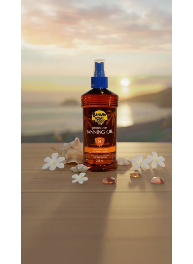 BANANA BOAT Protective Tanning Oil, SPF 8, 236ml - Image 3