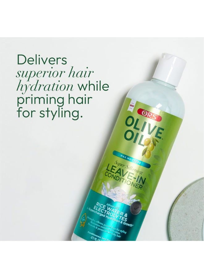 ORS hair Olive Oil Conditioner Leave-In Super Silkening 16 Ounce (473ml) - Image 4
