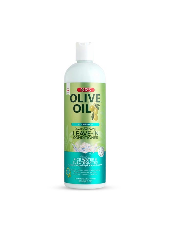 ORS hair Olive Oil Conditioner Leave-In Super Silkening 16 Ounce (473ml) - Image 1