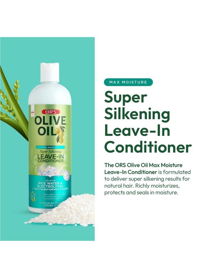 ORS hair Olive Oil Conditioner Leave-In Super Silkening 16 Ounce (473ml) - Image 2