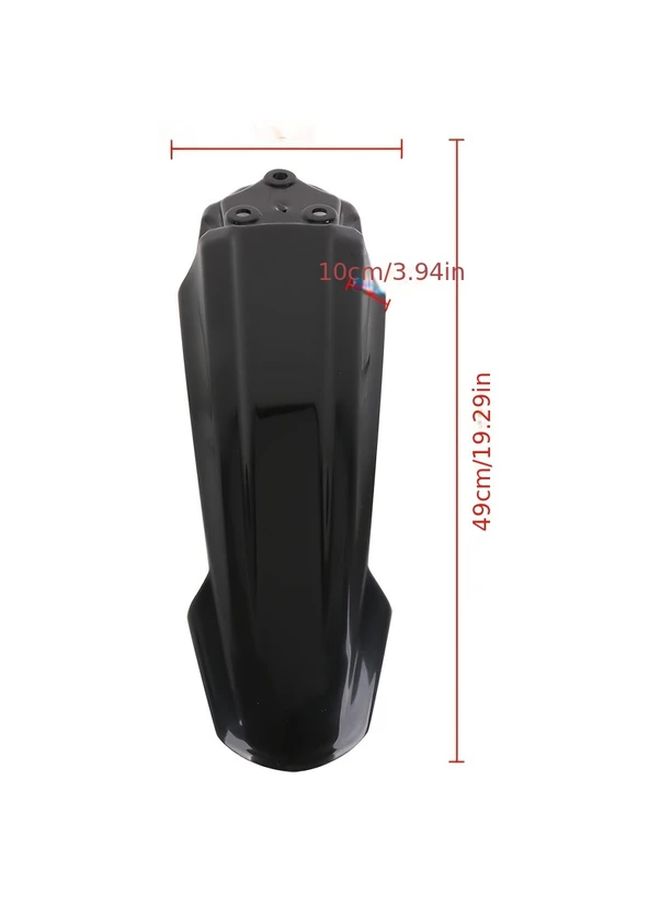 Black Front Fender Mudguard for Electric Dirt Bike - Image 2