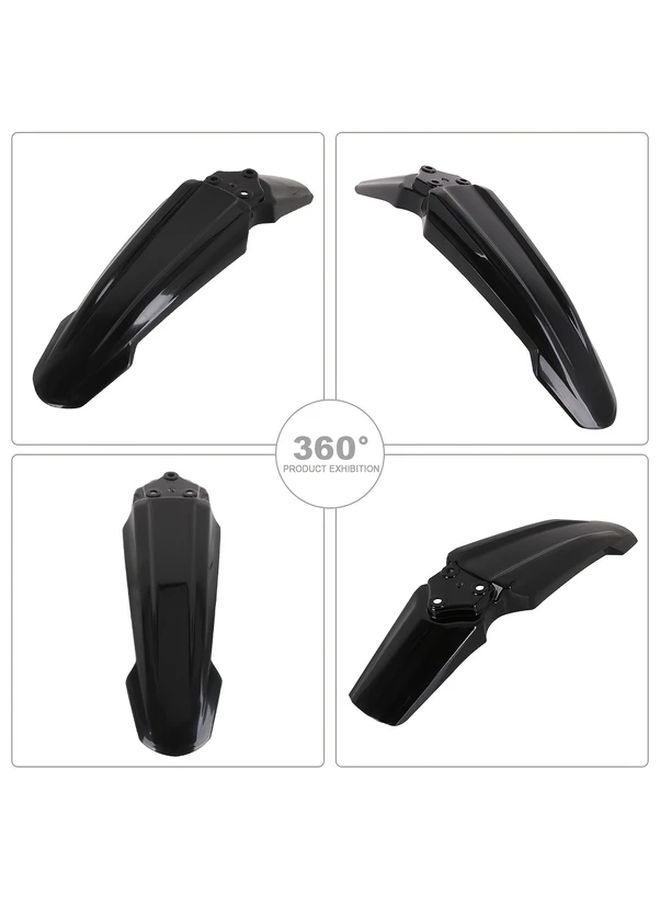 Black Front Fender Mudguard for Electric Dirt Bike - Image 4