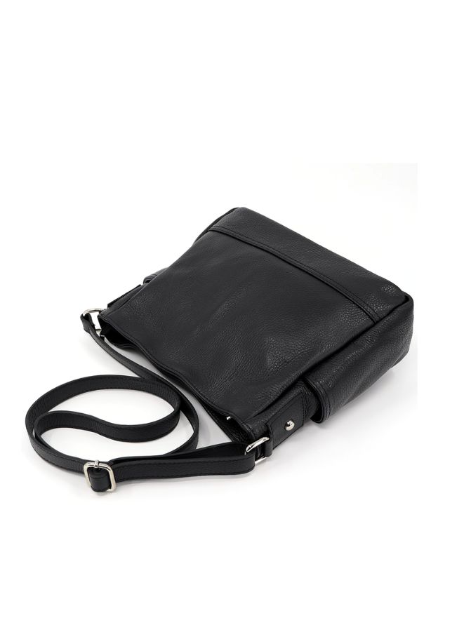 Effetty Sling Bag for Women 100% Leather Material Crossbody Bag Black
