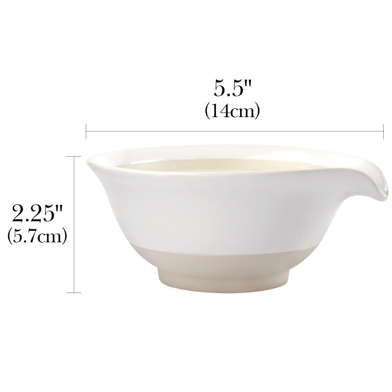 Linkidea Ceramic Shaving Bowl, Shaving Soap Lather Mug Cup for Men, Wide Mouth Barber Beard Wet Razor Shave Cream Cup - Image 3