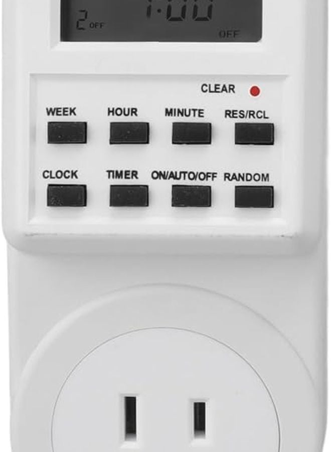 Mini Outlet Timer Digital Countdown Power Switch US Plug 120V For Home Office Kitchen Gym - Image 1
