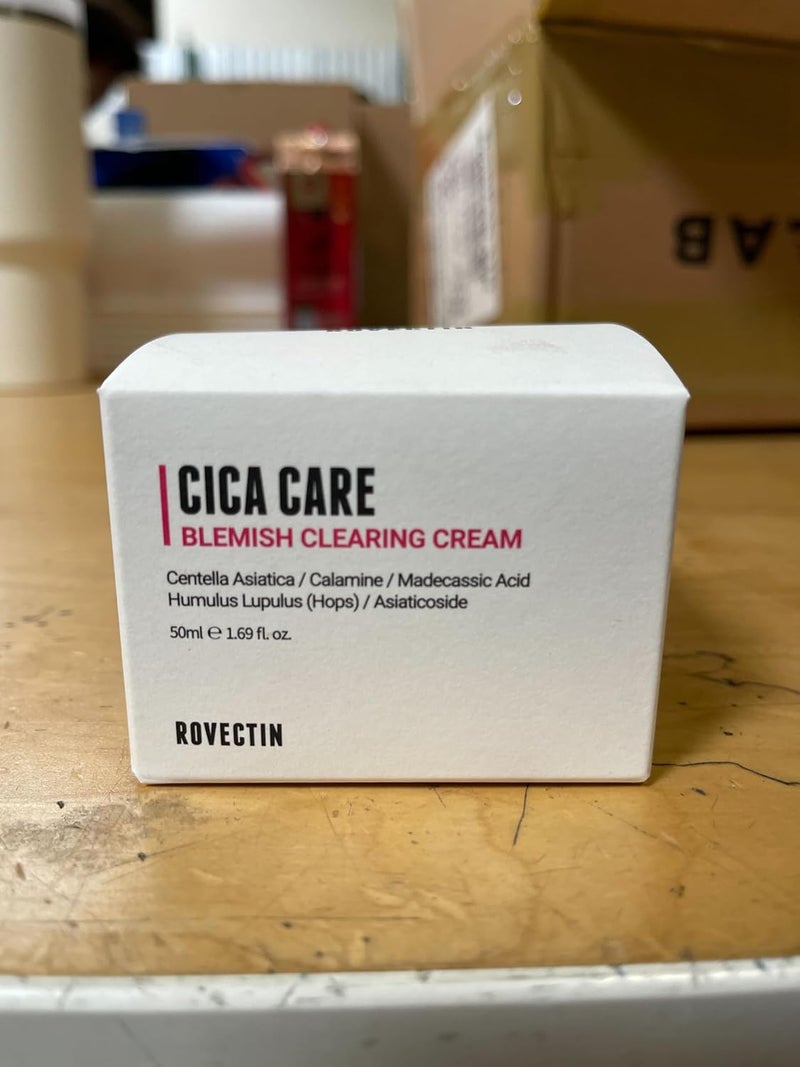 rovectin كريم رويكتين سيكا كير لإزالة العيوب يهدئ تهيج البشرة ويحسن دهنية البشرة والرؤوس السوداء للبشرة الدهنية | كالمين، سنتيلا أسياتيكا | مرطب كوري نباتي (1.96 أونصة سائلة، 50 مل) - Image 2