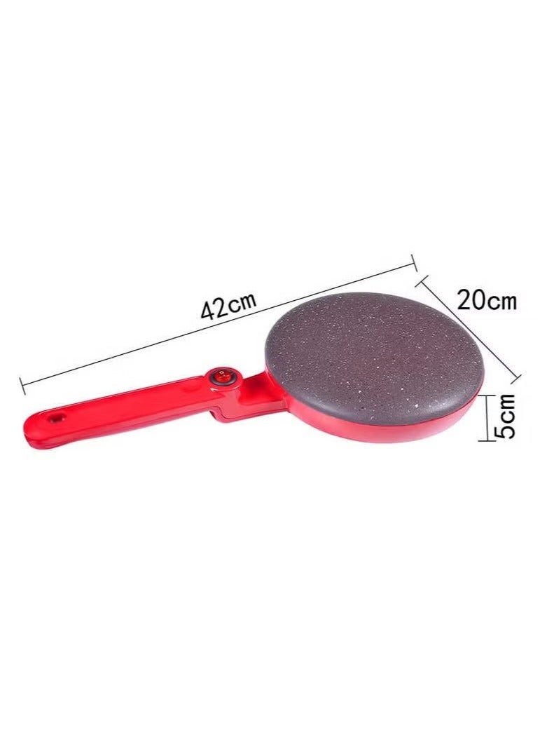 Electric Crepe Maker 20 Inch Non Stick Griddle with Adjustable Temperature Control Perfect for Crepes, Pancakes, Tortillas, and More, Includes Spreader and Spatula Easy to Clean