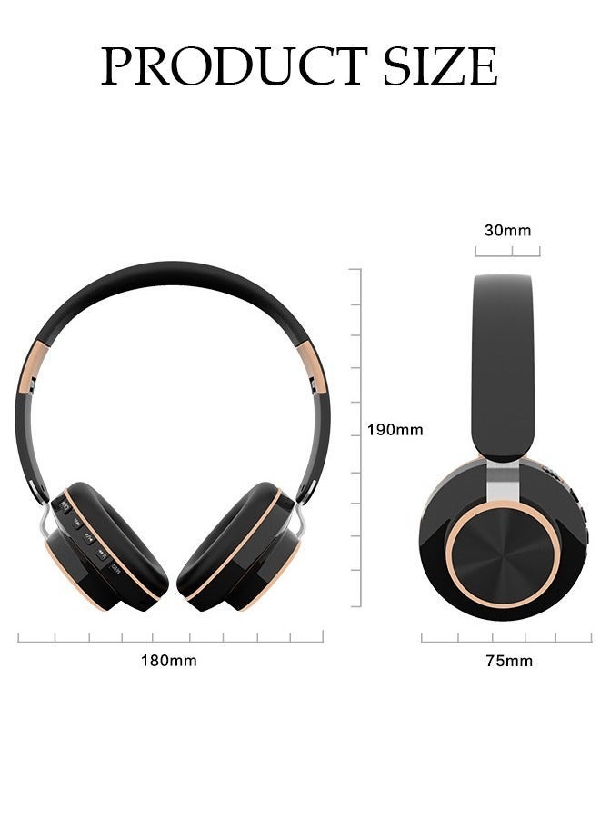 DUNISO Bluetooth Headphones With Over Ear Wireless Gaming Headphones with HiFi Stereo Headphones with Microphone and Soft Earpads for Cellphone PC Home Office - Image 2