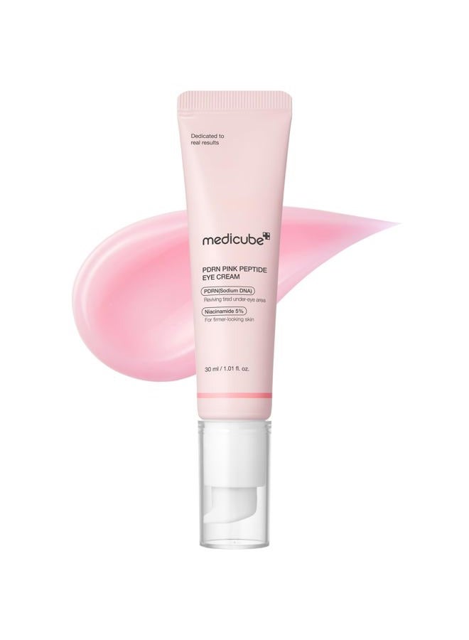 Medicube Salmon DNA PDRN Pink Peptide Eye Serum with Niacinamide and 99% Purity Retinol for Fine Lines, Uneven Skin Tone, Korean Skin Care 1.01fl.oz - Image 1