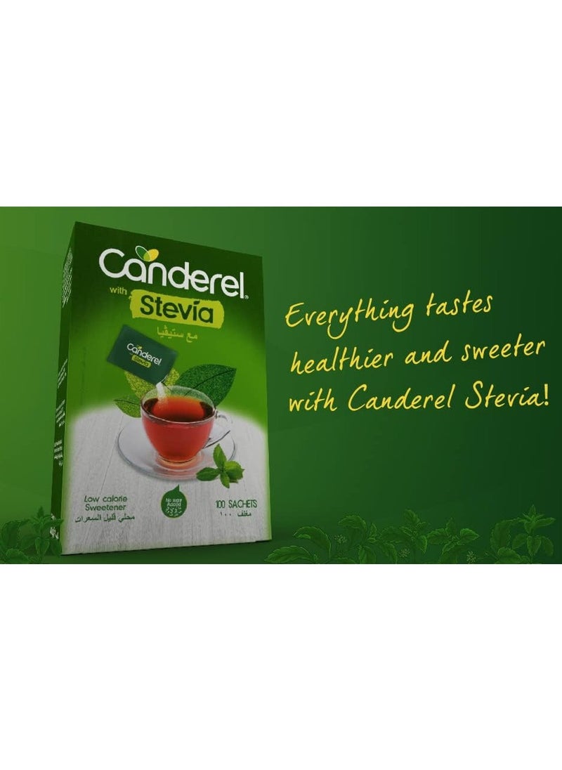 Canderel - Stevia Sweetener 100 Sachet 200 G - Image 1