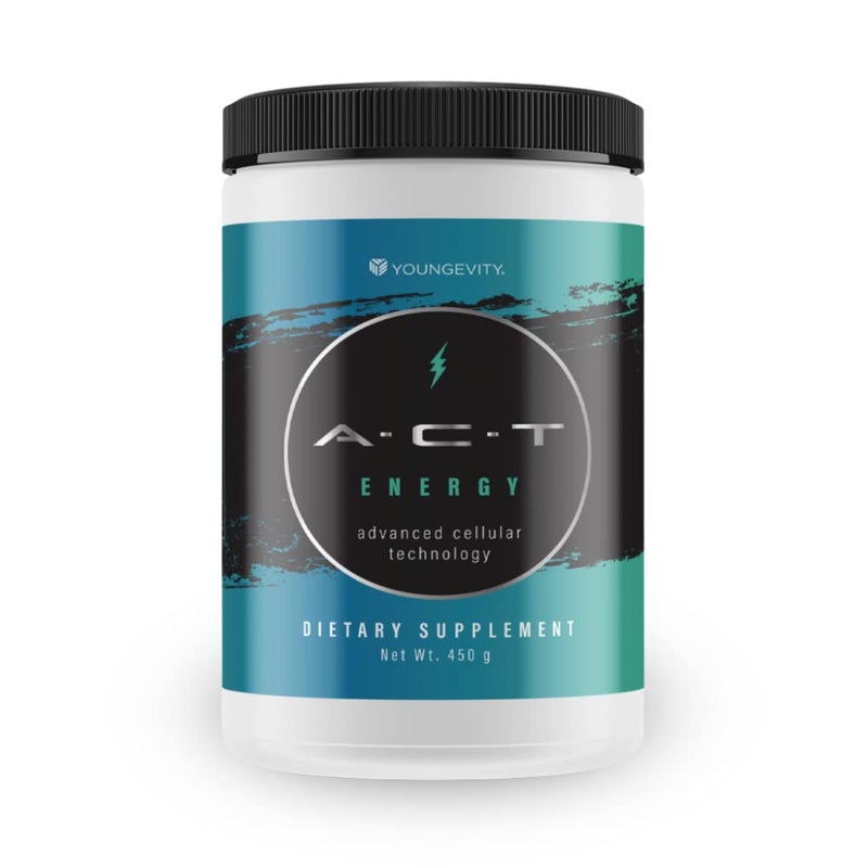 youngevity 1 Canister ACT Energy Natural Healthy Energy Drink 40 Calories ACT By Youngevity Ships Worldwide Net Wt 450g - Image 3