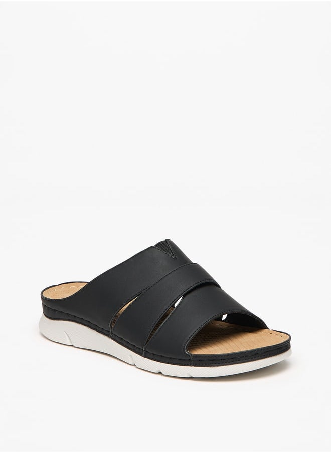 Flora Bella By Shoexpress Solid Slip-On Strap Sandals  - Image 1