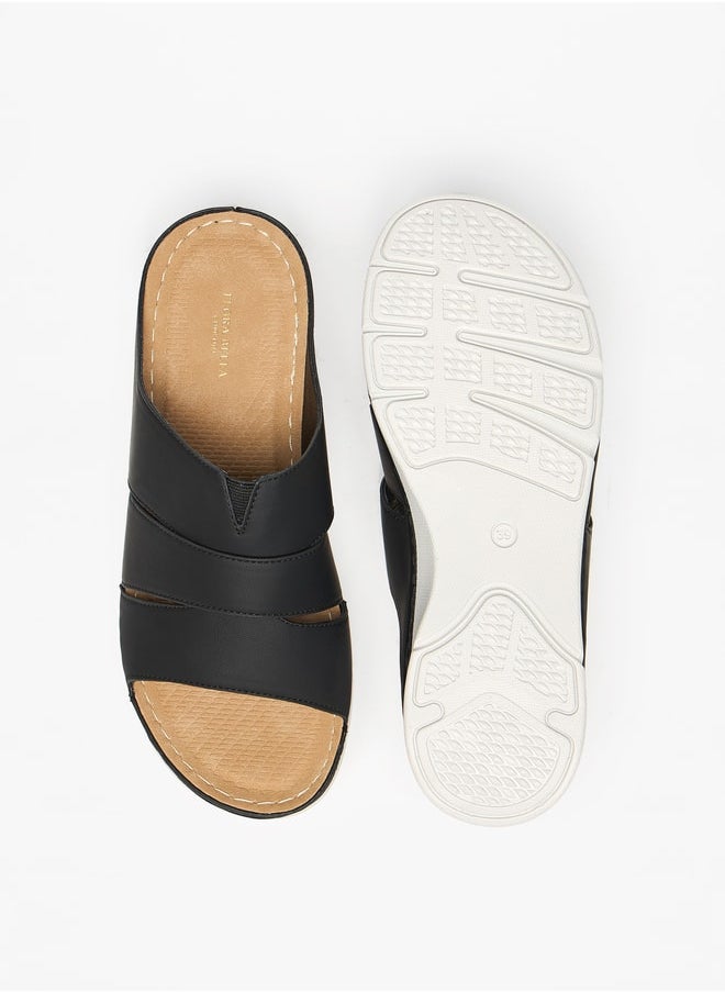 Flora Bella By Shoexpress Solid Slip-On Strap Sandals  - Image 4