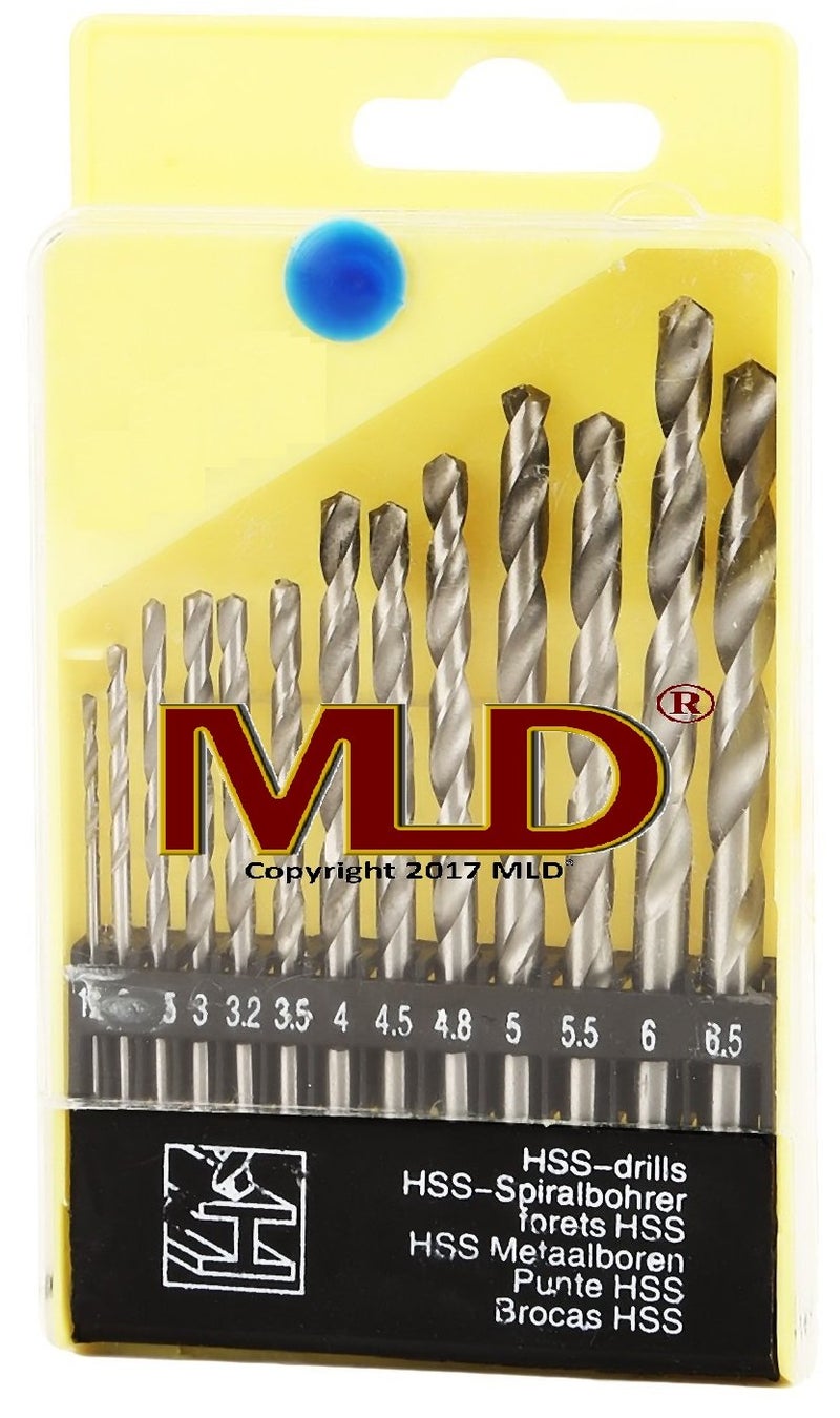 MLD PVC drill bit set 13 Pieces Drill Bits Set for Wood, Malleable Iron, Aluminium, Plastic etc. - Image 2