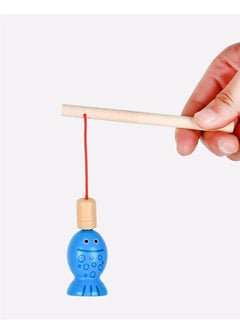 GULFLINK Fine Motor Skill Magnetic Wooden Fishing Gamefor Baby Green  - Image 3