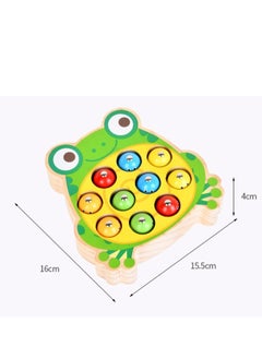 GULFLINK Fine Motor Skill Magnetic Wooden Fishing Gamefor Baby Green  - Image 1
