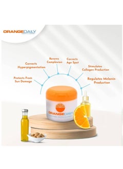 Orange Daily Vitamin C Dual Action Whitening/Brightening Cream | Naturally Lightens your Skin | Helps Reduce Pigmentation & Dark Spots| Lightens Skin Tone |Suitable for All Skin Types |Men & Women|57g  - Image 2