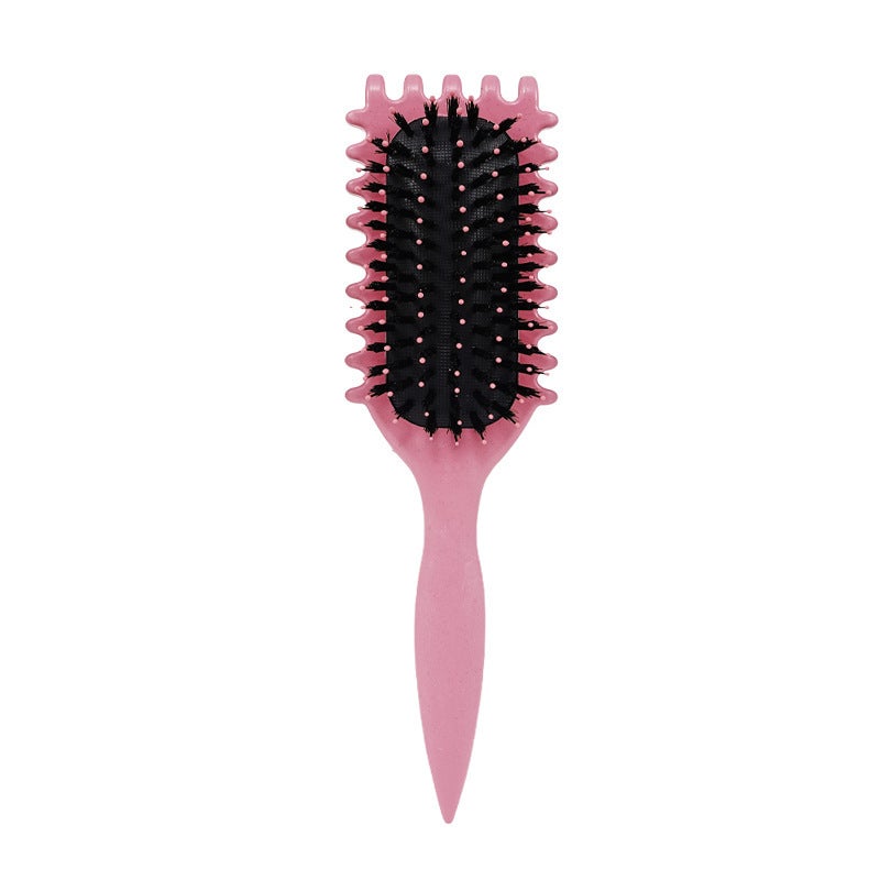 New Hot Sale Massage Air Cushion Bounce Style Curly Hair Comb Pig Mane Air Bag Hair Comb Big Wave Hair Comb Wholesale Violet (boxed) - Image 3