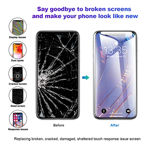 EFAITHFIX for iPhone Xs MAX LCD Screen Replacement 6.5 Inch Assembly Display 3D Touch Screen Digitizer with Repair Tools Kit Tempered Glass Waterproof Adhesive for A1921, A2101, A2102, A2103, A2104 - Image 5