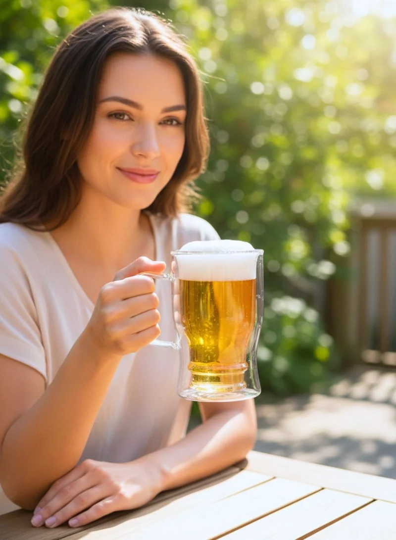 1Chase  Double Wall Beer Mug 650ml – Insulated Borosilicate Glass Mug (1 Pc)  | Best Price UAE