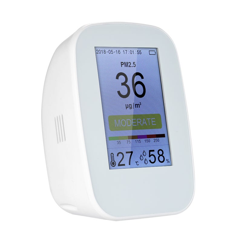 Portable Air Quality Detector Indoor/Outdoor Digital PM2.5 Formaldehyde Gas Monitor LCD HCHO & TVOC Tester Instrument Meter Air Analyzers with Rechargeable Battery - Image 1