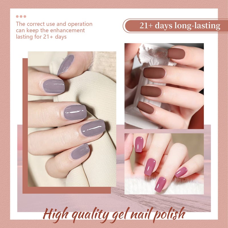 JODSONE Gel Nail Polish Kit with U V Light 32 Color Soak Off Base&Top Glitter Coat Gel Polish for DIY Manicure Lovers - Image 4