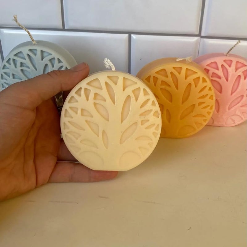 Skytail 3D Simple Tree of Life Candle Silicone Molds for Making Candle Resin Pillar Aromatherapy Gypsum Candles Wax Soap Flower Specimen Clay Craft Home Decor Epoxy Resin Mould - Image 4