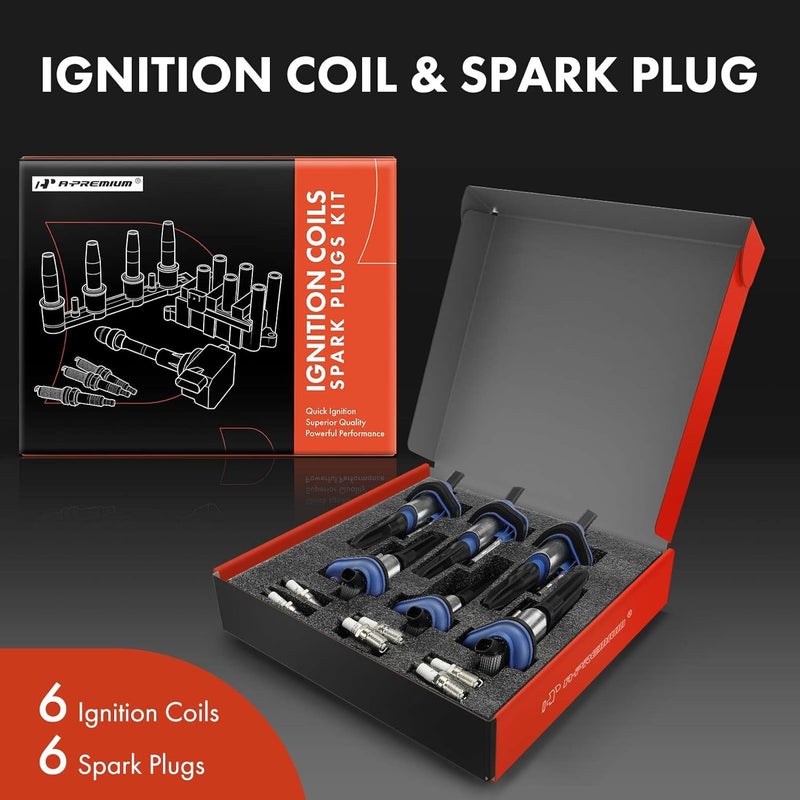 A-Premium Ignition Coil Pack and Iridium Spark Plugs Set - Image 2