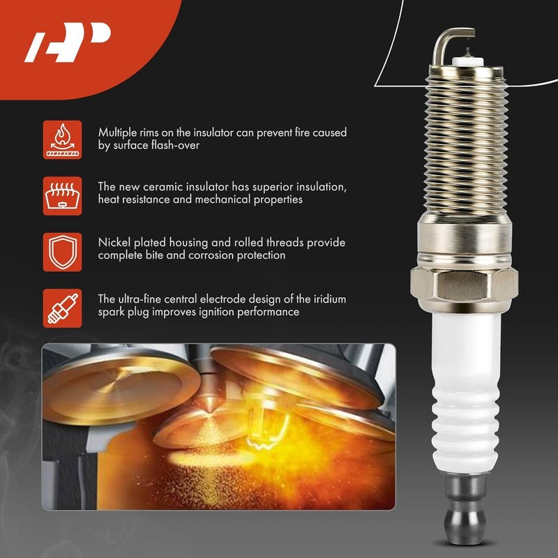A-Premium Ignition Coil Pack and Iridium Spark Plugs Set - Image 5