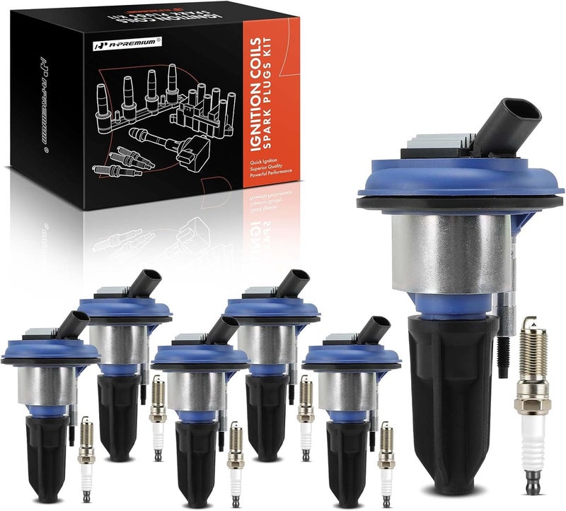 A-Premium Ignition Coil Pack and Iridium Spark Plugs Set - Image 1