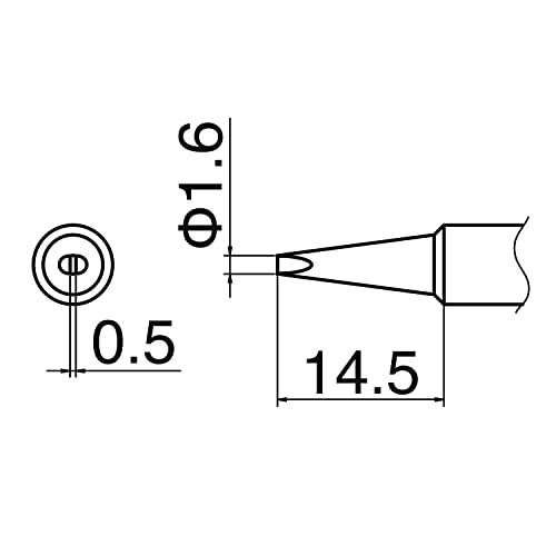 Hakko رأس Hakko T18D16P لمحطة Fx-888، 1.6 مم - Image 5