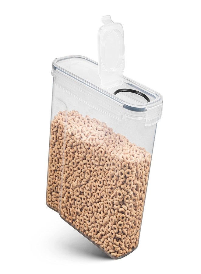 Seseno 6 Pack Airtight Cereal & Dry Food Storage Container - BPA Free Plastic Kitchen and Pantry Organization Canisters for, Flour, Sugar, Rice, Nuts, Snacks, Pet Food & More (135.5 Oz) Labels & Chalk Marker - Image 3