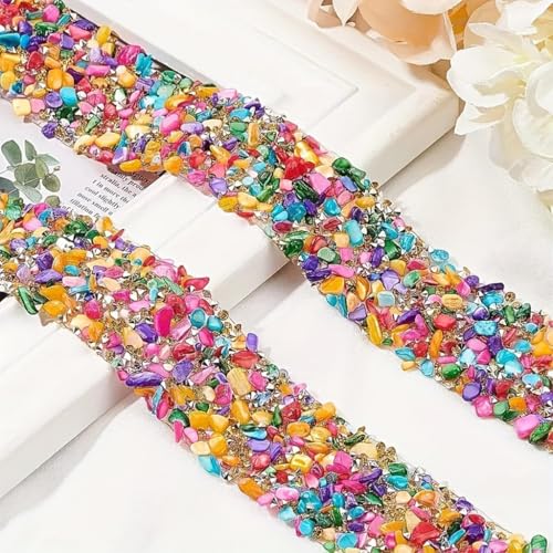 MAYCREATE® 4 Rolls Self Adhesive Rhinestone Ribbon, Diamond Crystal Tape 0.78 inches Bling Crystal Rhinestone Ribbon for DIY Crafts Wedding Parties and Holiday Decorations - Image 3