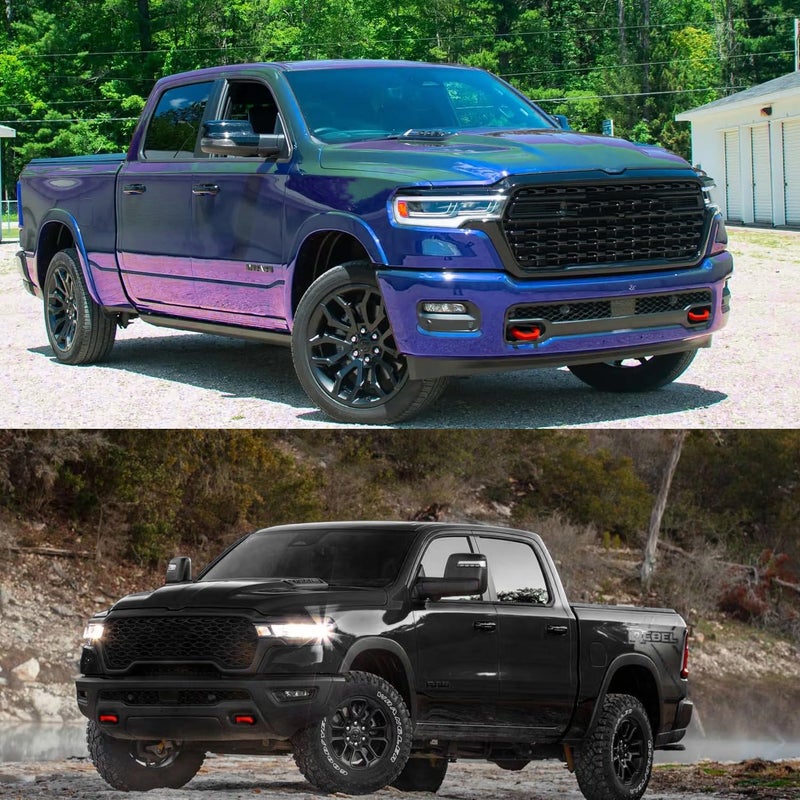 أغطية خطافات السحب لسيارة Ram 1500 2019-2024، غطاء المقدمة 2 قطعة خطافات سحب مخصصة للسيارة متوافقة مع ملحقات Dodge Ram 1500 2019-2024 (غير مناسبة لـ Ram 1500 Classic, Warlock, Ram 2500, Ram 3500) - Image 5