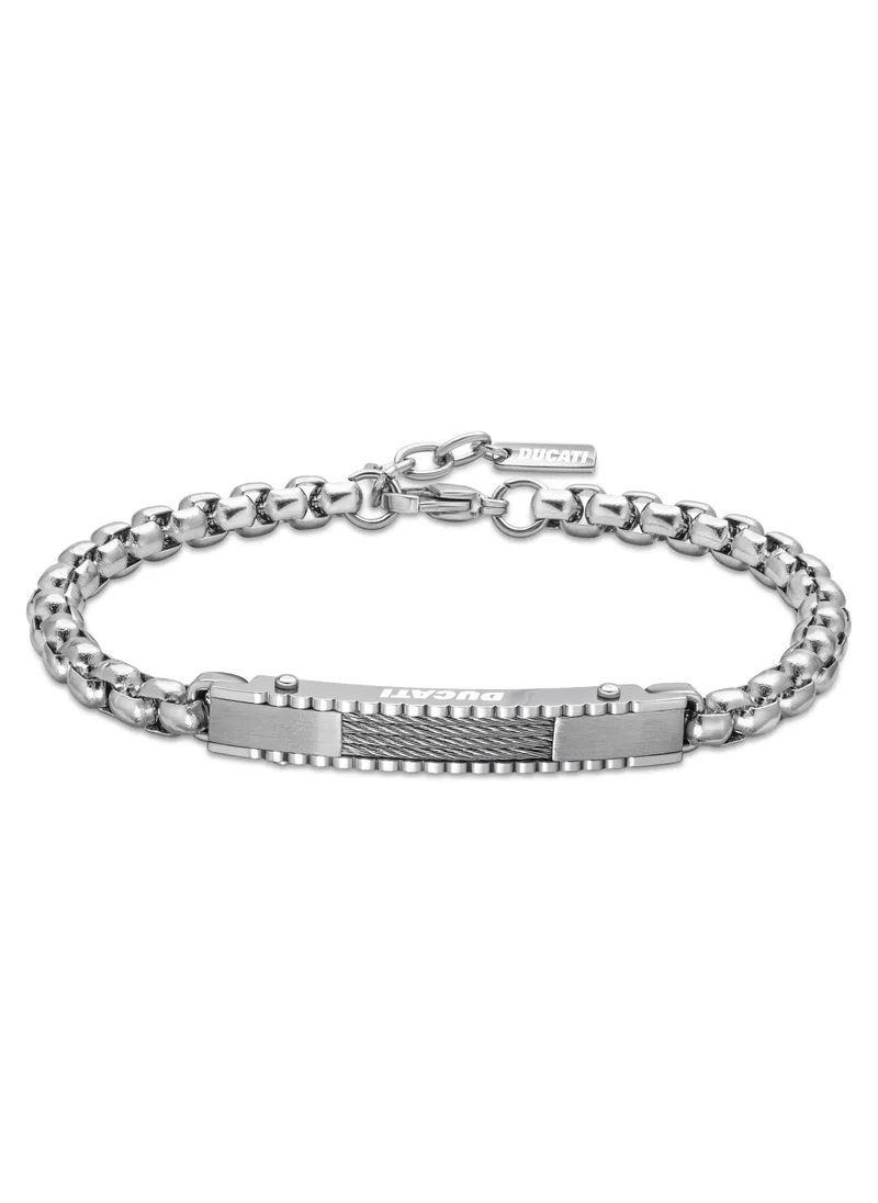 دوكاتي كورس Turbo Stainless Steel Gents Bracelet with Lobster Claw Closure - 210 mm