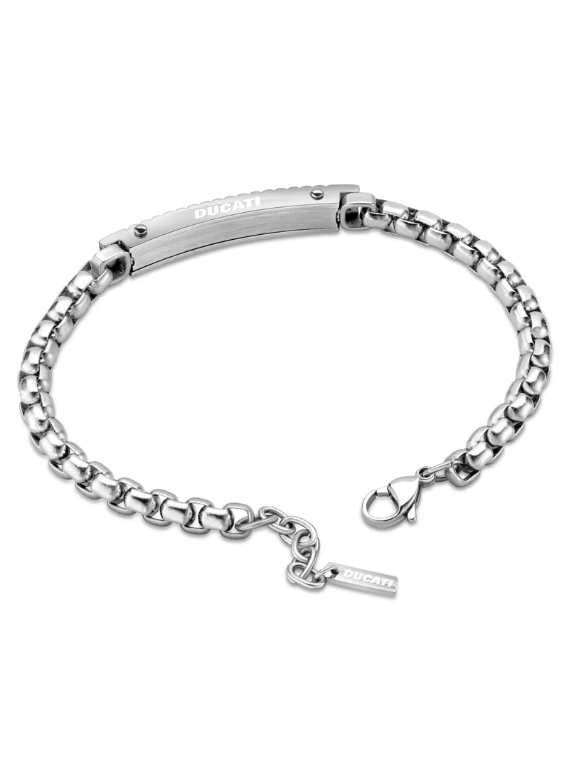 دوكاتي كورس Turbo Stainless Steel Gents Bracelet with Lobster Claw Closure - 210 mm