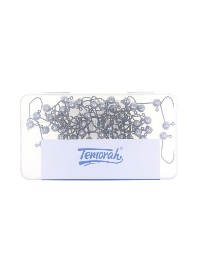 Temorah Fly Tying Sickle Jig Heads (1/80 OZ 50PCS, Unpainted) - Image 3
