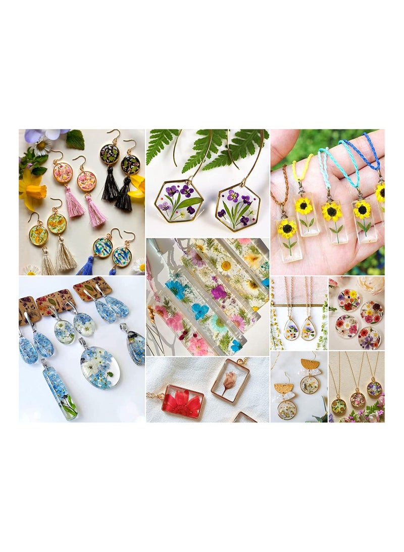 SOLARAE 11Pcs Resin Molds Jewelry, Earrings Silicone Molds for Epoxy Resin, DIY Jewelry Resin Casting Molds for Pendant, Earrings, Necklace, Keychains - Image 5