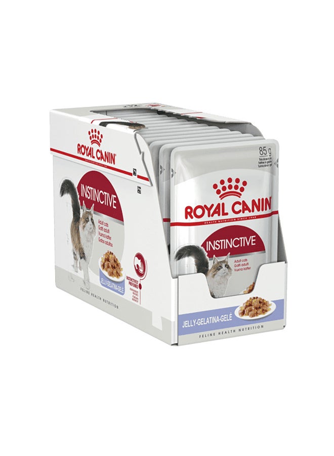Royal Canin Instinctive Wet Food Slices in Jelly for Adult Cats (1+ Years),  12x85g - Image 1