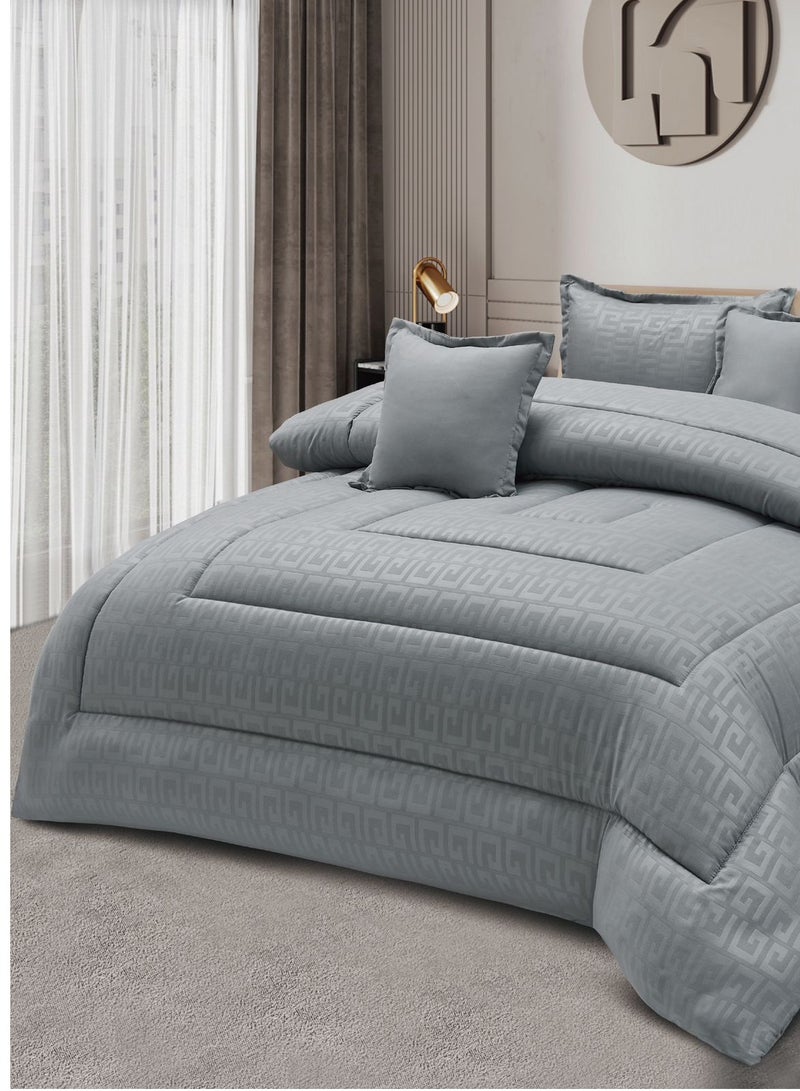 MingLi Double-sided comforter set, consisting of 6 pieces, made of microfiber - size 250 x 230 cm - Image 2