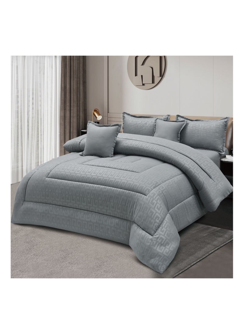 MingLi Double-sided comforter set, consisting of 6 pieces, made of microfiber - size 250 x 230 cm - Image 1