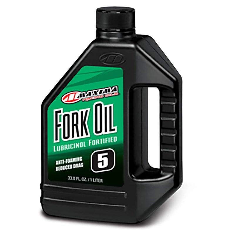 Maxima 54901 5WT Standard Hydraulic Fork Oil 1 Liter Bottle